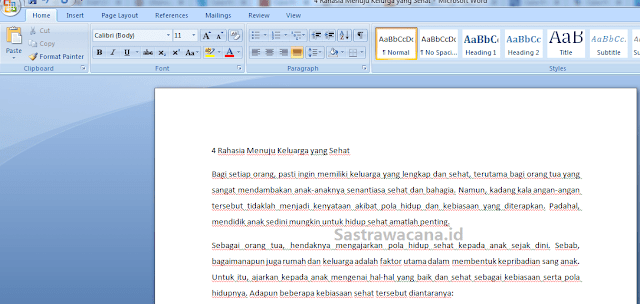 cara menghilangkan garis merah di microsoft word-1