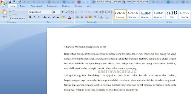 cara menghilangkan garis merah di microsoft word-4