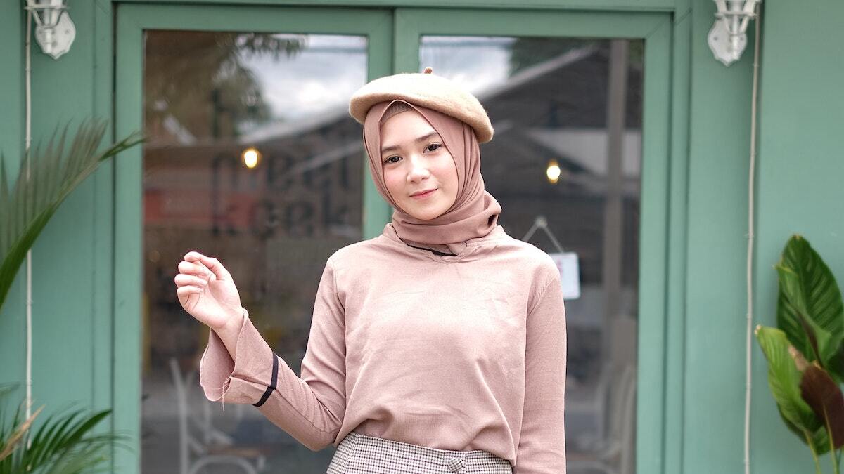 cara pakai pashmina