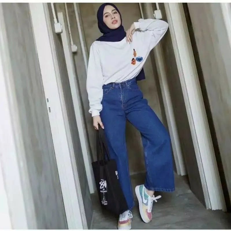 blouse dan celana kulot