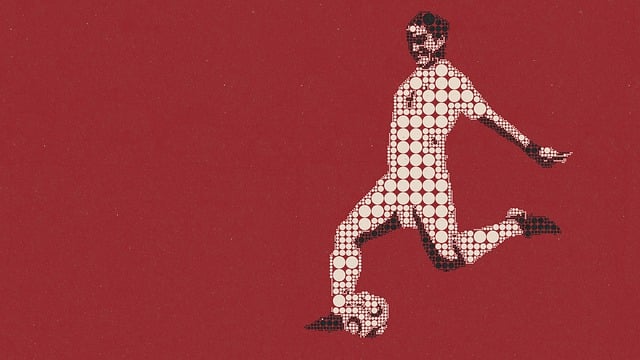 Awalan, kaki lurus dengan bola, kaki tumpu diletakkan di samping bola