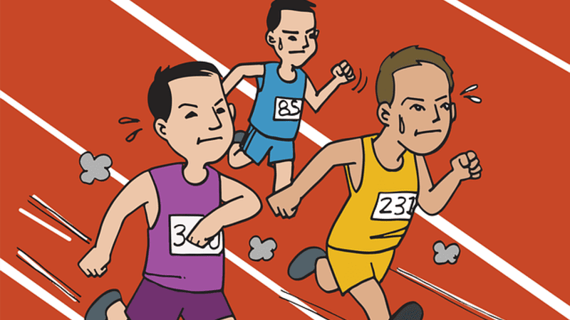 Pelari jarak pendek dinyatakan diskualifikasi pada waktu lomba