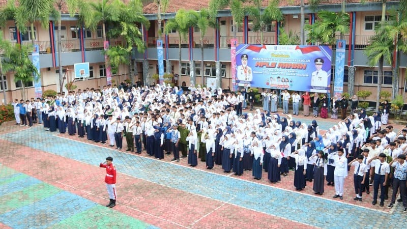 Upacara MPLS SMK PGRI Rogojampi