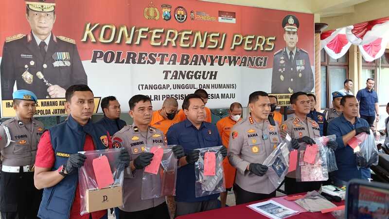 Polresta Banyuwangi Bongkar Sindikat Curanmor