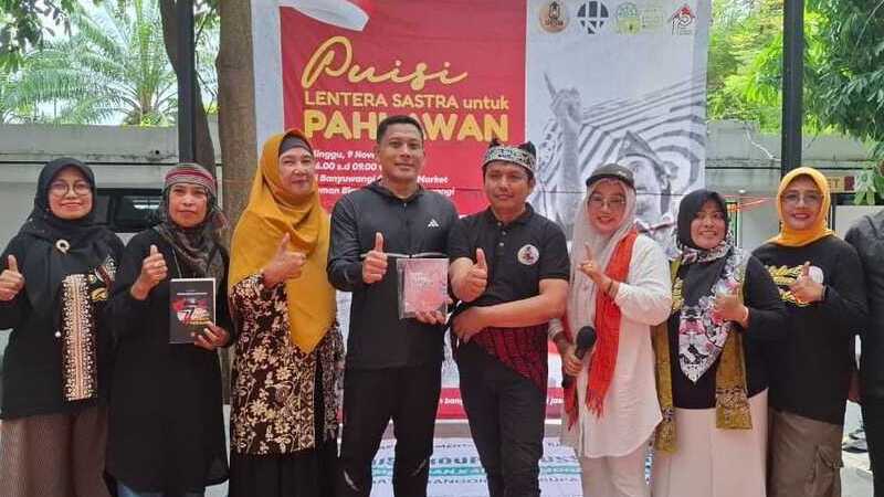 Kapolresta Rama Samtama Putra dan Para Penyair Lentera Sastra Banyuwangi