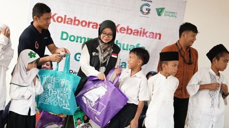 kolaborasi kebaikan dompet dhuafa dan gramedia