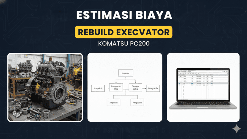 Biaya Rebuild Excavator Komatsu PC200