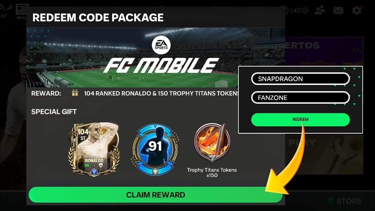 kode redeem fc mobile