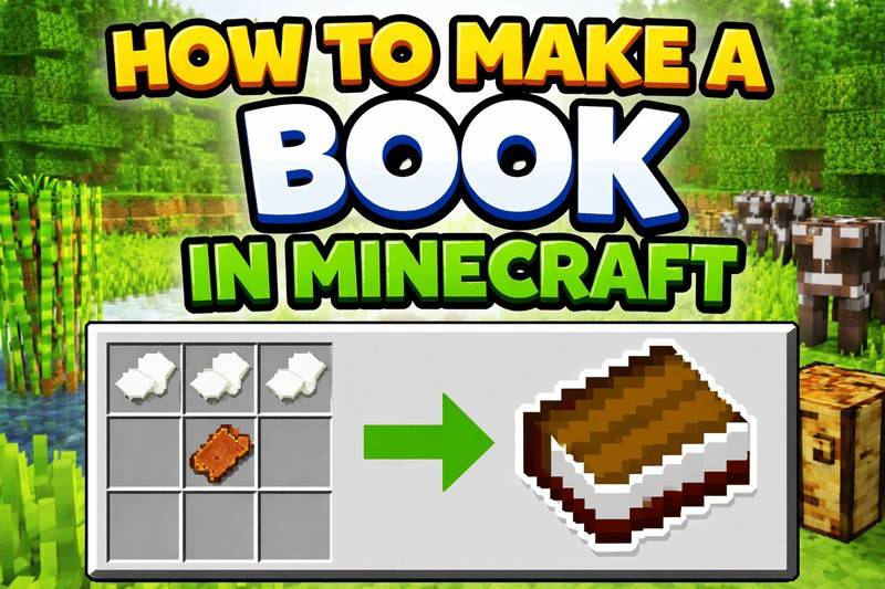 how to make a book in minecraft