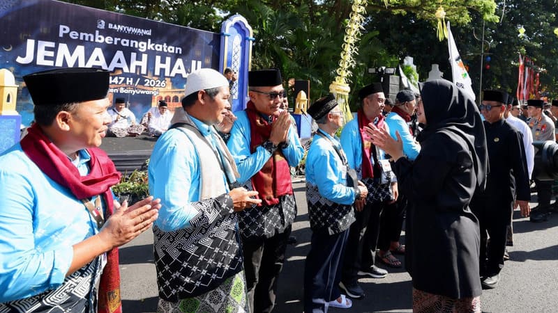 Bupati Ipuk Lepas 1.312 Calon Jemaah Haji Banyuwangi 2026