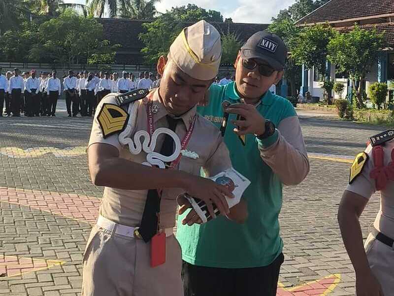 Pelantikan Staf Batalyon SMK Pelayaran Kalipuro Banyuwangi